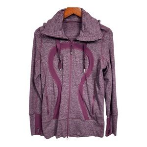 Lululemon Stride Jacket Black Swan Plum Barbiecore Purple, Size 8